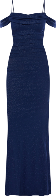 Junior's Off-The-Shoulder Glitter Knit Dress