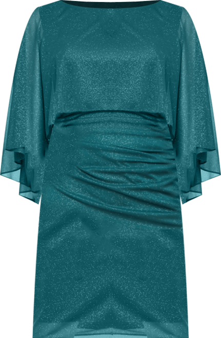 Women's Glitter Mesh Sheath Dress