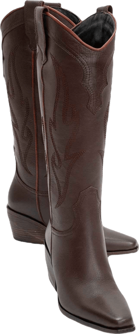 Pietro Leather Western Knee High Boot (Women)