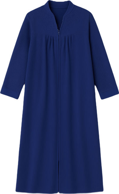 Women's Zipper Short Robe