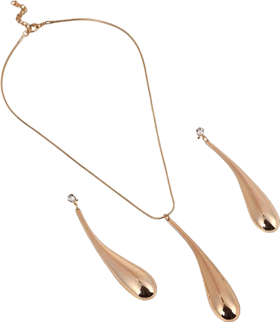 Women's The Elongated Drip Jewellery Set