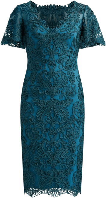 Women's Arnett Embroidered Flutter Sleeve Dress
