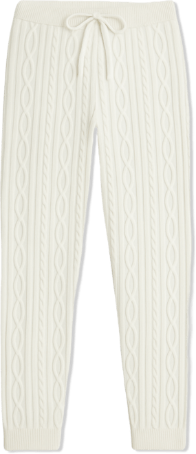 Women's Cable-Knit Jogger Pants, Macy's Exclusive