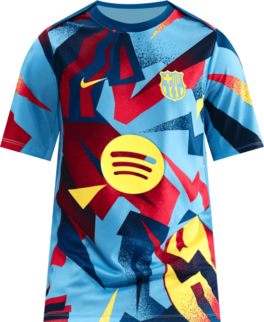 FC Barcelona Academy Pro Fourth Playera de fútbol Nike Dri-FIT para antes del partido para hombre