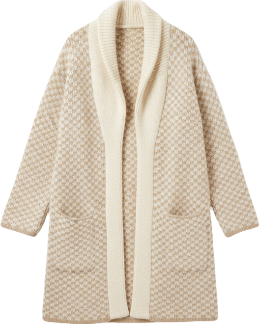 Alpaca Cabin Sweater Coat - Cream | Faherty Brand