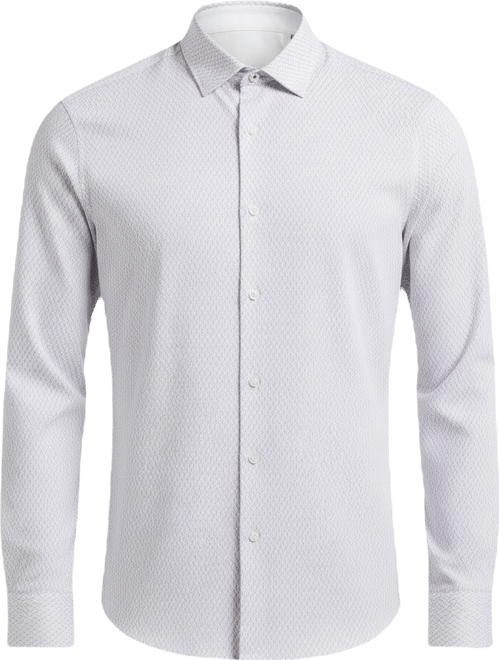 Men's Slim-Fit Diamond Geo Print Shirt