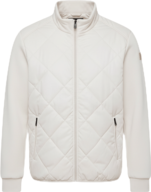 Men's Stretch Zip-Front Quilted Jacket