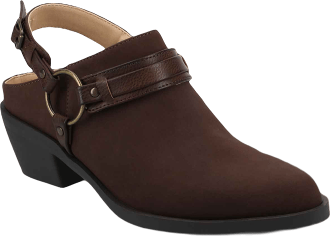 Women's Urbana Pointed Toe Comfort Casual Strappy Mules