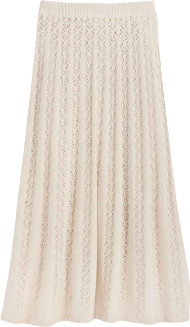 Women's Pointelle Sweater Midi Skirt, Macy's Exclusive