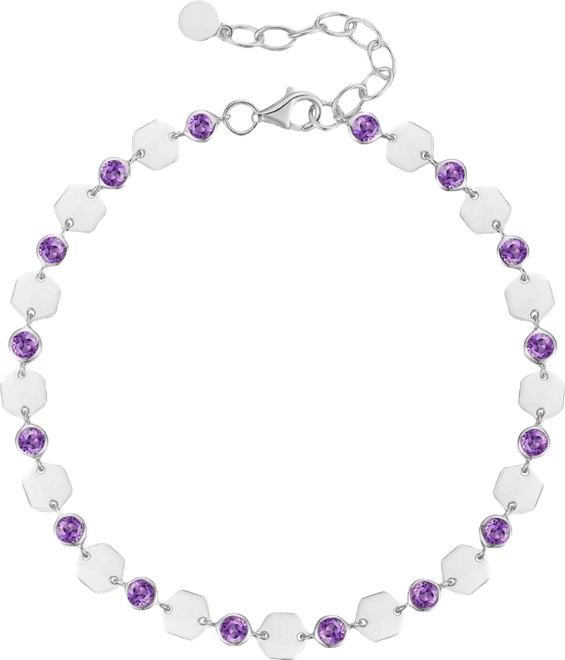 Amethyst Luna Bracelet (1-1/2 ct. t.w.) in Sterling Silver