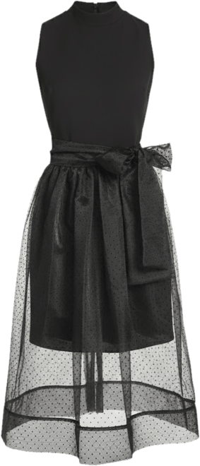 Women's Mock Neck Sleeveless Dress