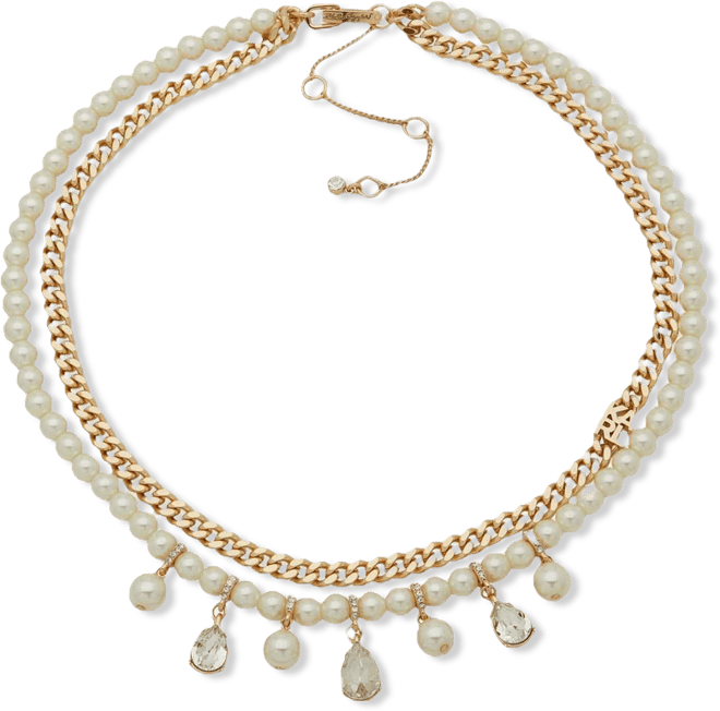 Imitation Pearl Collar Necklace