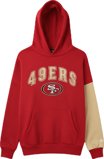 Women's Scarlet San Francisco 49ers Power Move Long Sleeve Pullover Hoodie