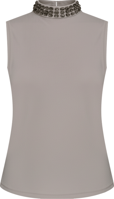 Women's Embellished Sleeveless Top