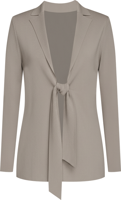 Women's Tie-Front Sweater Blazer