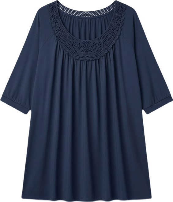 Women's Crochet Trim Tunic