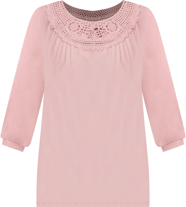 Women's Crochet Trim Tunic