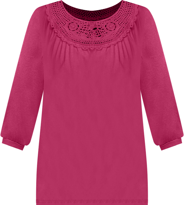 Women's Crochet Trim Tunic