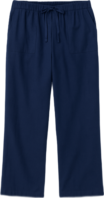 Women's Linen-Blend Drawstring Pants