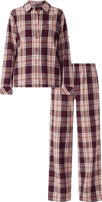 Women's Cotton Check Print Pajamas