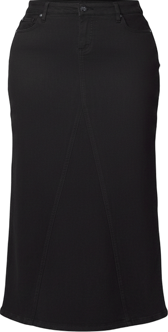 Women's Color Maxi Skirt with side vents