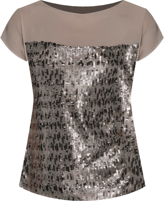 Women's Embellished Short-Sleeve Top