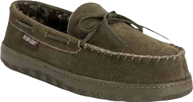 Men's Paul Printed Berber Suede Moccasin Slippers