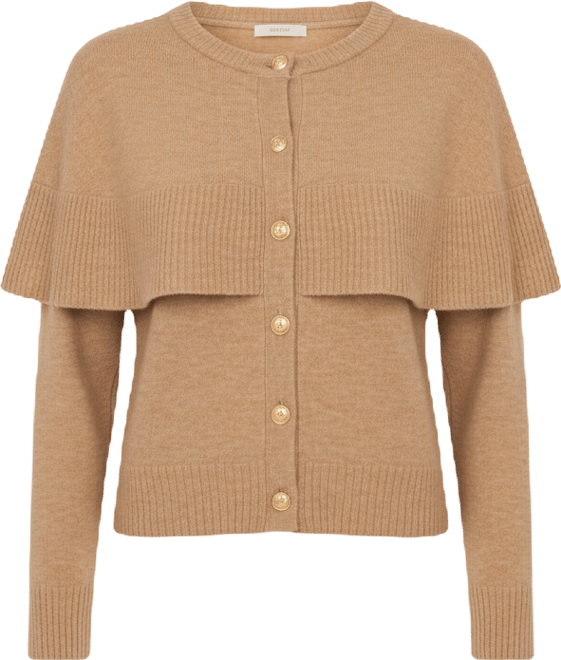 Women's Long Sleeve Sweater with Shawl