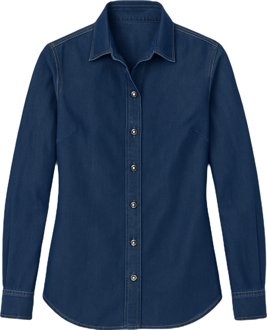 Women's Luxe Denim Shirt