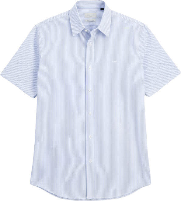 Men's Cotton Striped Classic-Fit Button Shirt