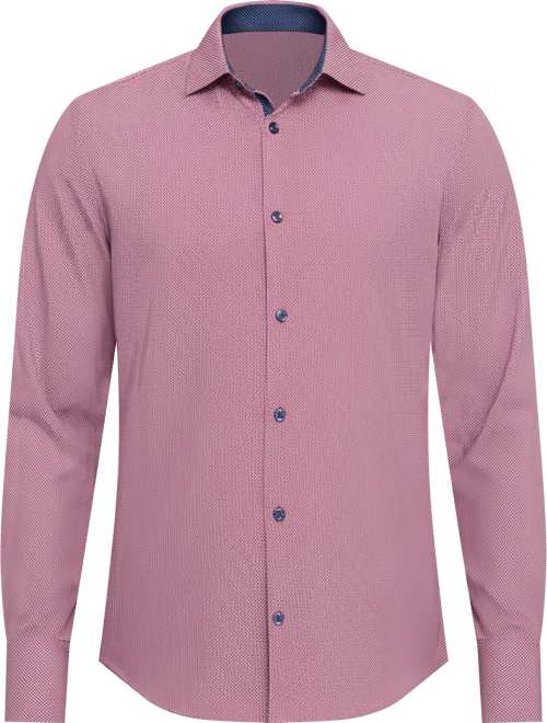 Men's Plaid Long-Sleeve Dress Shirt