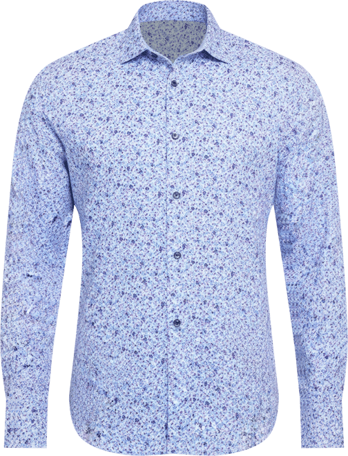 Men's Floral-Print Dress Shirt