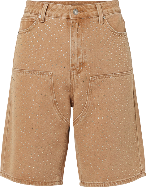 Men's Men Diamond Buckle Back Jorts Shorts