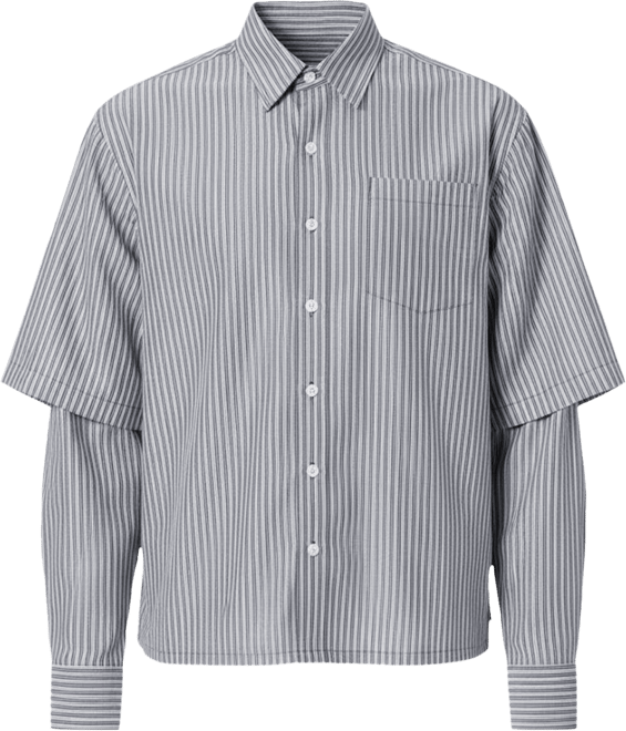 Men's Double Layer Pinstripe Shirt