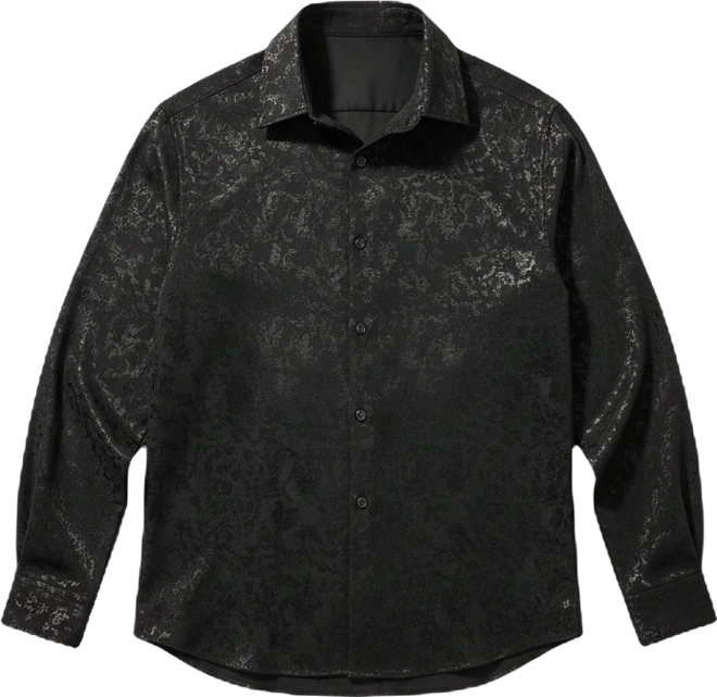Men's Onyx Black Corroded-Tactile Shirt