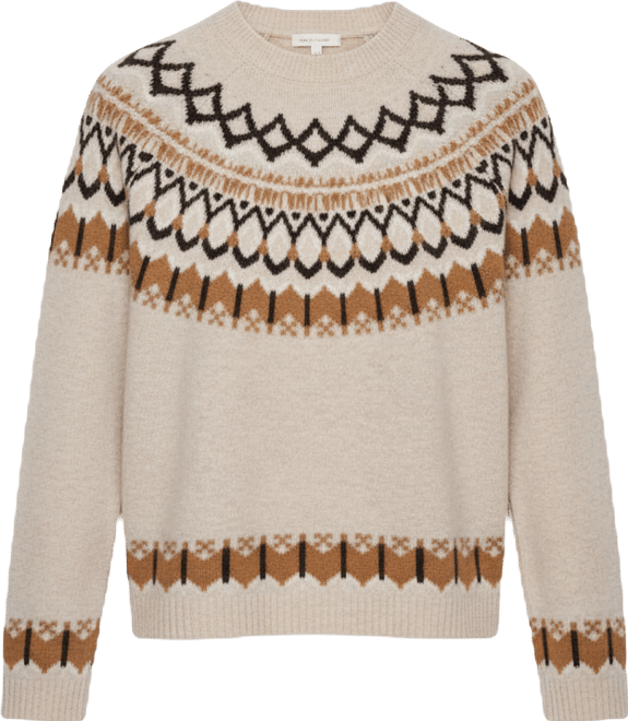 Women's Fair Isle Crewneck Raglan Sweater