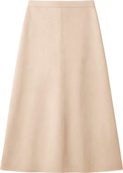 Women's Faux-Suede A-Line Maxi Skirt