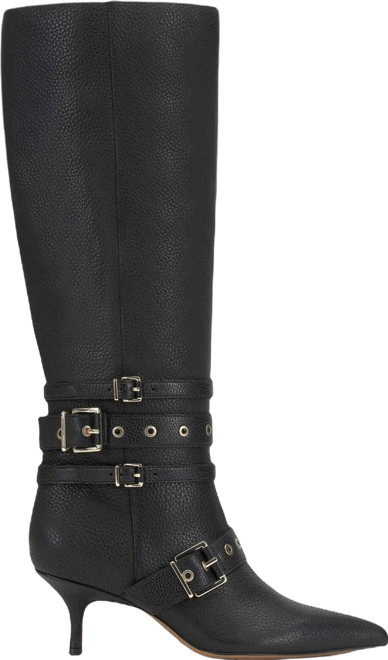 Women's Tyleen Knee-High Kitten-Heel Moto Dress Boots