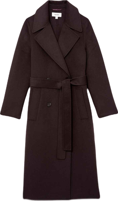 Women's Double-Breasted Blindseam Wool-Blend Coat