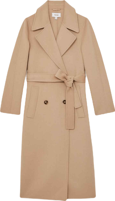 Women's Double-Breasted Blindseam Wool-Blend Coat