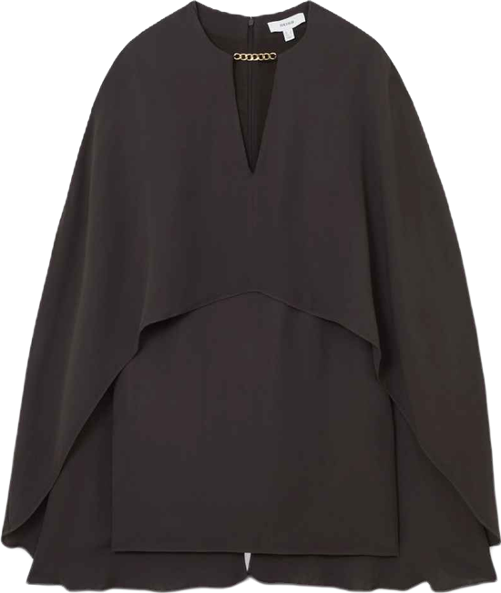 Women's Chain-Detail Cape Mini Dress