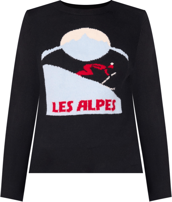 Women's Les Alps Motif Crewneck Sweater