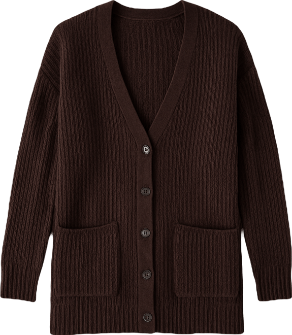 Women's Boyfriend V-Neck Cardigan Sweater