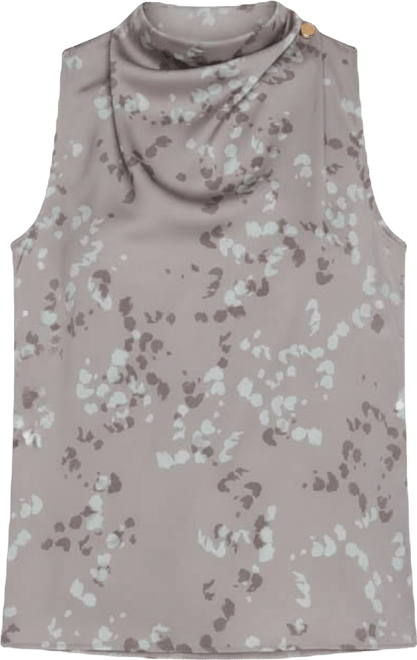 Women's Mock Neck Sleeveless Top