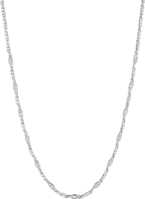 Glass Crystal Silver-Tone Collar Necklace (also in Gold-Tone and Rose Gold-Tone)