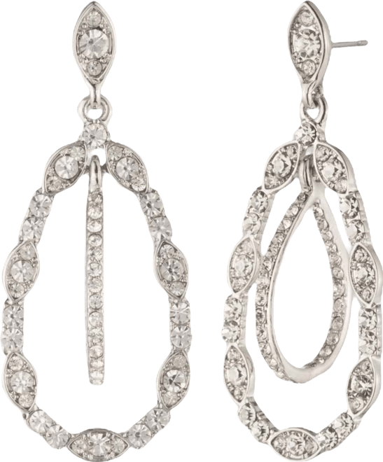 Glass Crystal Orbital Dynamic Earrings (also in Silver-Tone and Rose Gold-Tone)