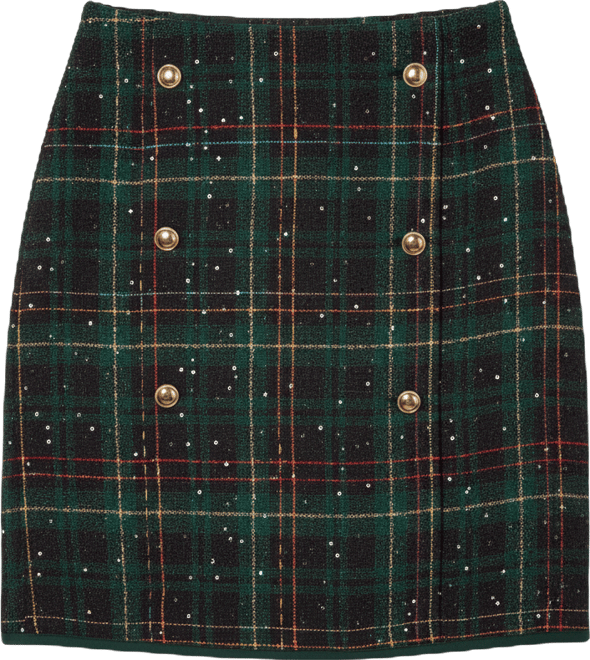 Women's Encore Plaid Mini Skirt
