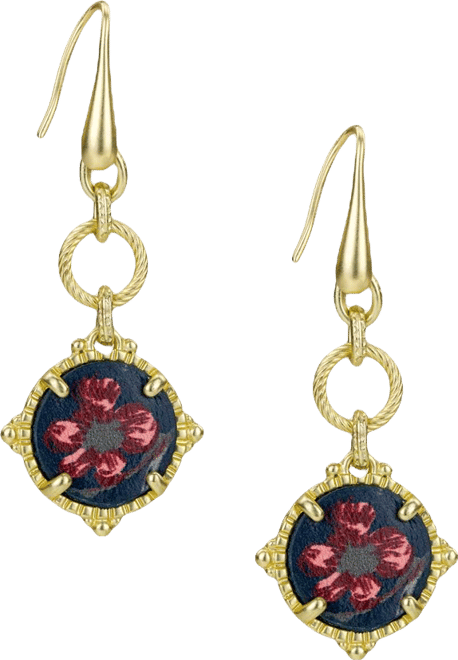 Gold Plated Wire Drop Earrings