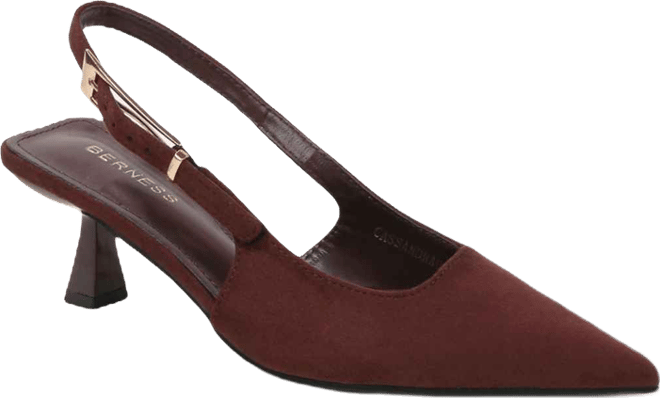 Women's Cassandra Faux Suede Kitten Heels