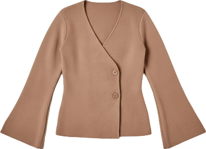 Women's 2 Button Cinched Sweater Cardigan